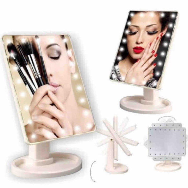 Espejo Maquillaje con Luz Led - más bella en minutos