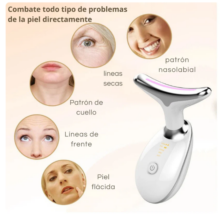 Masajeador Lifting Facial con Fototerapia Antiarrugas