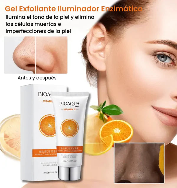 GEL EXFOLIANTE ILUMINADOR ENZIMÁTICO - Vitamina C